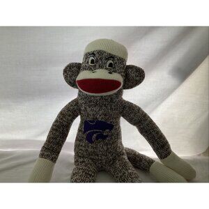 K-State Wildcats Kansas Sock Monkey Plush Team large 18" Tall 2010 Jenkins Enter